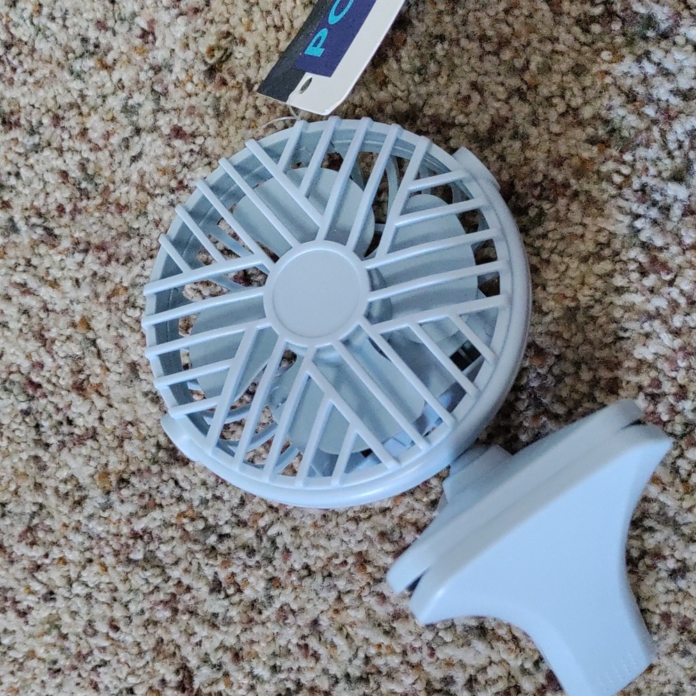 Light Blue Portable Clip On Fan